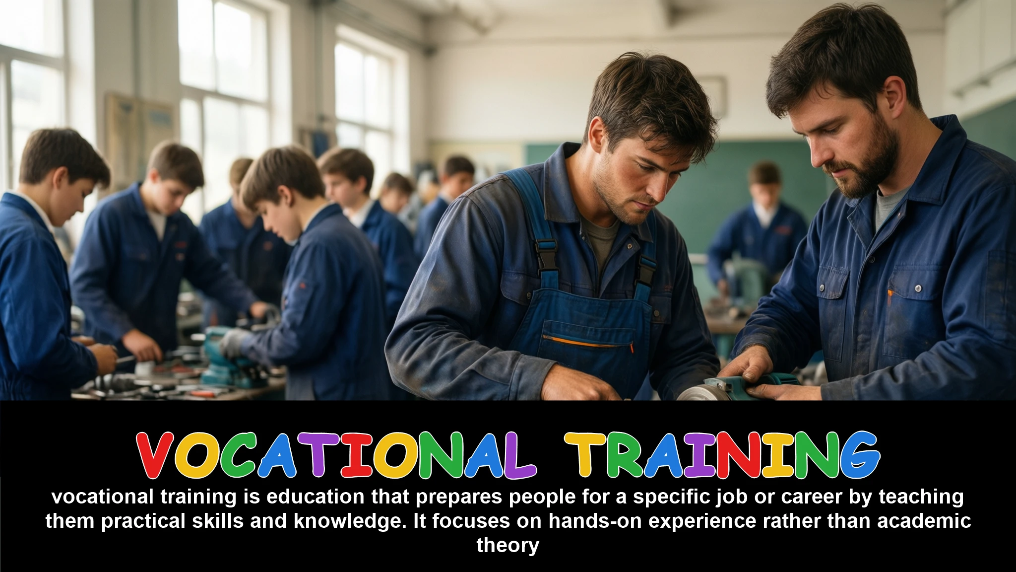 English Illustration for vocational training